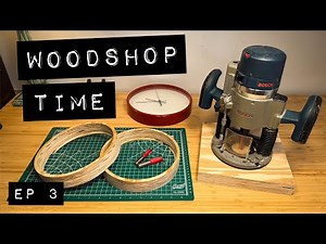 Designing and cutting a plywood clock frame