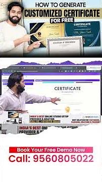 Free Certificate Generator | Create Professional Certificates in Minutes | Smart Infovision