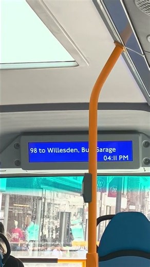 IBus - 98 to Willesden, Bus Garage