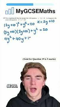Solving Grade 9 Quadratic Simultaneous Equations | GCSE Maths