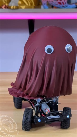 3D Printing Doctor | Cute friendly ghost on a rc car traveling around for Halloween 👻 would you say hi? | Instagram