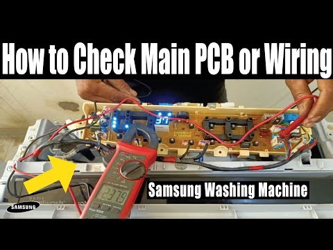 How to check Samsung fully automatic machine wiring and Main PCB