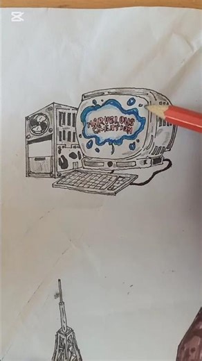 computer #cartoons #trendingshorts #drawing