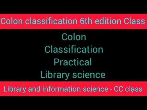 BLIS //COLON CLASSIFICATION//LIBRARY SCIENCE //6th Edition // #examalertcolon classification
