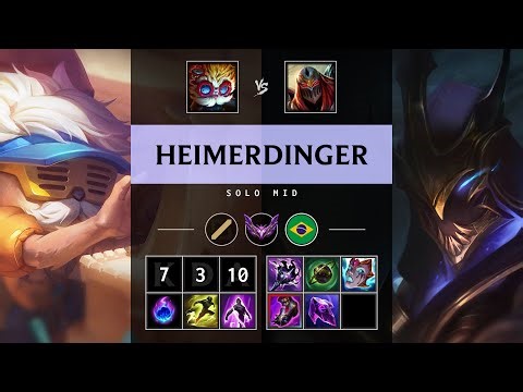 Heimerdinger Mid vs Zed - BR Master Patch 25.18