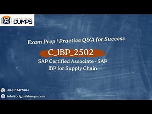 C_IBP_2502 | SAP IBP for Supply Chain – Sample Questions & Answers Explained