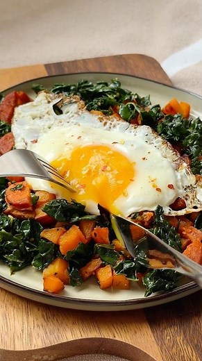 Cozy Breakfast Hash with Chorizo & Fried Egg
