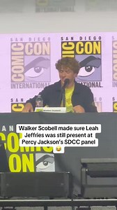 Leah Jeffries honored at Percy Jackson SDCC panel — Walker Scobell moment