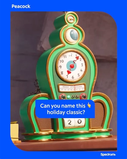 If you want to know which holiday classic stars this green grump, scroll to the bottom to reveal. Embrace the holiday movie season with your favorites on Peacock, included with Spectrum TV at no extra cost. For qualifying Spectrum TV plans visit spectrumtv.com. For terms visit spectrum.com/disclosures . . . . . . . . . Answer: Dr. Seuss' The Grinch | Spectrum