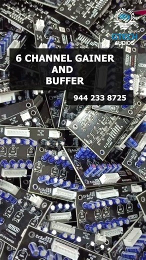 6 CHANNEL GAINER AND BUFFER #gtech #electronic #audioequipment #audiotech #amplifierspeaker #dj