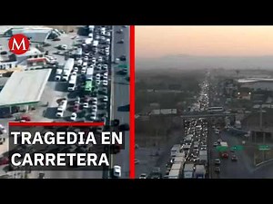 Tragedy on the Laredo-Monterrey highway: Bus runs over workers; one dead