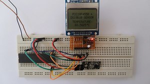 Digital Thermometer using PIC18F4550, Nokia 5110 LCD and DS18B20