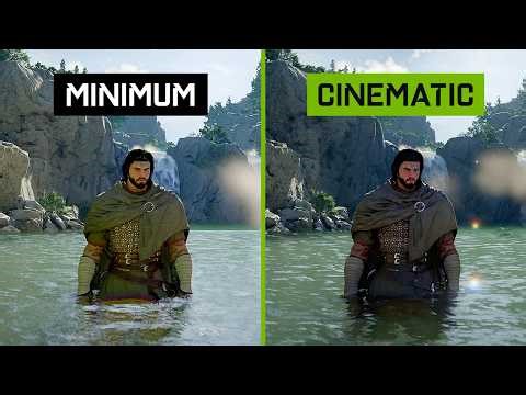 Crimson Desert | Minimum vs Cinematic Graphics Comparison (PC Gameplay) 4K