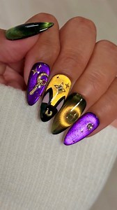 50K views · 391 reactions | Easy Magnetic Cat Eye Moon Nail Hack...