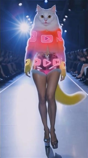 🔴 YouTube Catwalk: Color Changing Runway.#cat #shorts #youtube #fashion #colorchange
