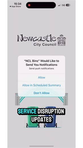 Never miss your bin collection again Newcastle’s new bins app is here to make recycling and waste easy. Stay on top of your bin collections and recycle right all from your phone. The app is packed with smart features to keep your household on track: ✅ Collection calendar 🔔 Bin day reminder notifications ⚠️ Service disruption alerts ♻️ Waste A–Z recycling guide 🎮 Fun recycling game 🌍 Available in 6 languages 📲 Download now on iOS or Android, just search “NCL Bins” or “Newcastle Bins” in your