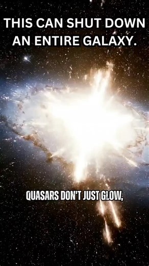 Cosmic Enigma on Instagram: "How Quasars Shut Down Star Formation #Space #Quasar #Galaxy #Astronomy #Science"