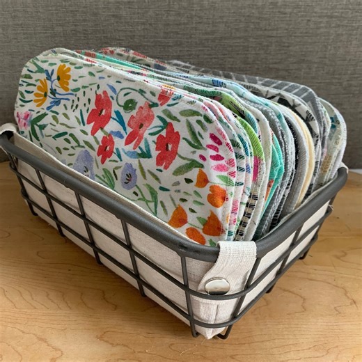 Reusable Cotton Flannel Towels - 12, 2 Ply Variety Patterns - Eco-friendly (6”x10”) - Etsy