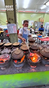 Claypot rice 📍 Malaysia 🇲🇾, Singapore 🇸🇬 , Hong Kong 🇭🇰 ⭐ 4.1 Learn more: www.tasteatlas.com/claypot-rice Claypot rice is a traditional dish that’s especially popular in Malaysia, Singapore, and Hong Kong. Although there are numerous variations on the dish, it’s often made with a combination of long-grain rice, mushrooms, chicken, sausage, ginger, shallots, oil, soy sauce, scallions, coriander, and sambal chili sauce. The rice is soaked and finished in a claypot with the rest of the ingre