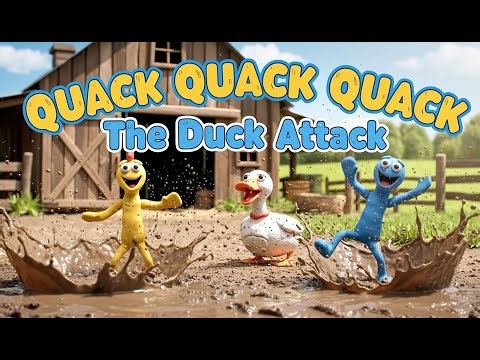🎵 Quack, The Duck Attack - by The Clay Town Sticks - #nurseryrhymes #music