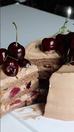 Cherry cake recipe for chocolate lover