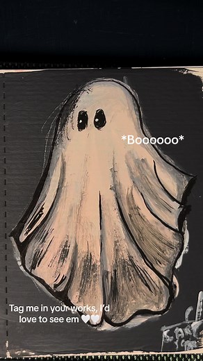 Easy Ghost Painting Tutorial for Halloween