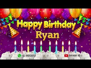 Ryan Happy birthday To You - Happy Birthday song name Ryan 🎁