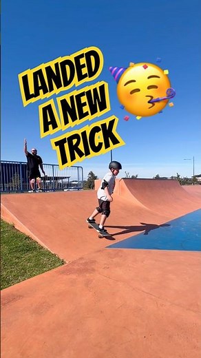 Skateboard Trick Unlocked! 🚀 #skateboarding #skateshorts #viralvideo #familyvlog #newtrick