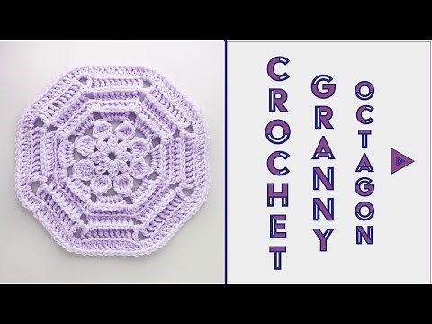 Crochet octagon granny square | Crochet diagram patterns