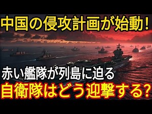 米中戦争の裏の真実！中国の日本侵攻計画がついに始動！赤い艦隊が列島に迫る瞬間、自衛隊はどう迎撃するのか【AIシミュレーション】
