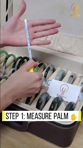 How to measure your hand size to wear a jade bangle properly?