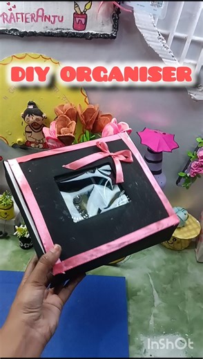 Diy jewellery organizer 😊 #diy #organizer #jewellery #box #craft