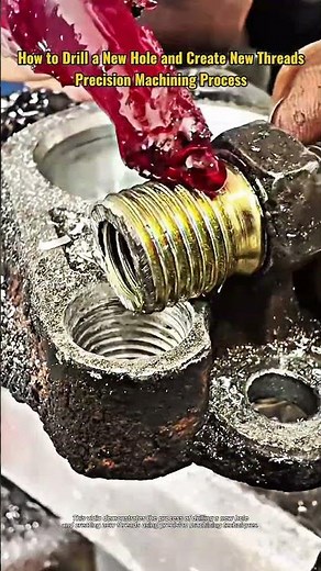 How to Drill a New Hole and Create New Threads – Precision Machining Process