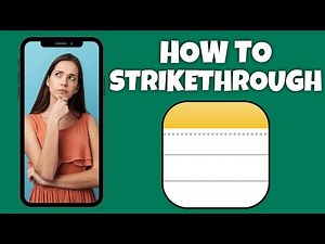 Guide To Strikethrough Text In The Notes App | Step By Step Guide - Apple Notes Tutorial