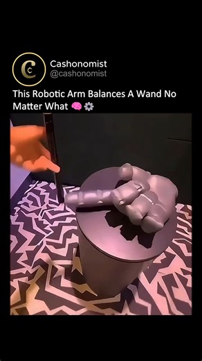 Business | Money | Wealth on Instagram: "This incredible robotic system demonstrates the true power of control engineering and real time physics algorithms 🧠⚙️ Its only mission: keep the wand perfectly balanced, no matter what force or motion is applied. Sensor Detection: High speed gyroscopes, accelerometers, and angle sensors track the wand's position hundreds of times per second. Instant Calculations: A microcontroller runs PID control algorithms, calculating the exact amount of counter move