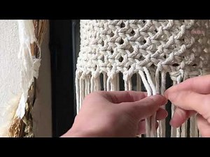 Cómo hacer una lámpara de macramé