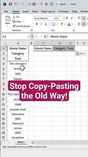 Stop Copy-Pasting in Excel! Use This 1 Formula Instead