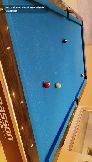 # elastic collision # ball in the pocket # collision of 2 billiard balls