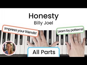 How to play Honesty - Billy Joel | EASY Piano Tutorial!!