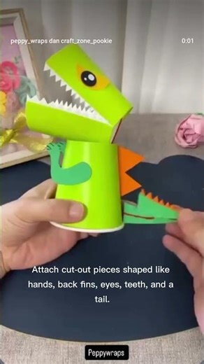 Crocodile toy from a used plastic cup #diycraft #recycle #diytoys #plasticrecycle #shortsyoutube