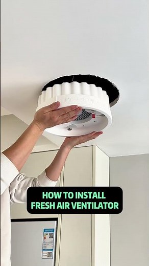 How do you install an indoor fresh air ventilation