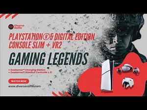 Instant Win Playstation®5 Digital Edition Console (Slim) + Playstation® VR2 - Diverse Raffle