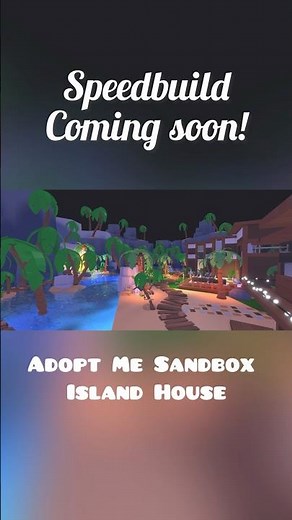 Adopt Me Sandbox Island Build! #building #island #roblox #adopt me #sandbox