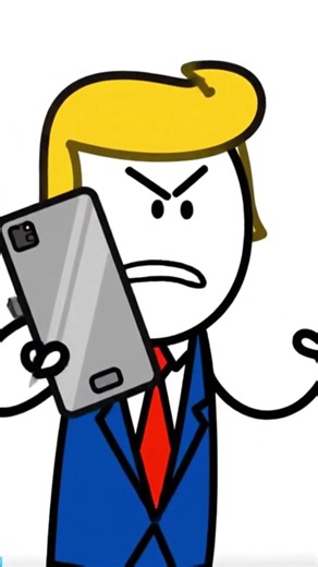 Donald Trump funny stick-figure animation #malepsychology #horrorstories #relationshipadvice