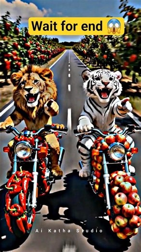 Tiger & Lion Made Bikes… But Rabbit Failed? 😢 Emotional Ending_#ai_#tree_#carrot_#rabbit