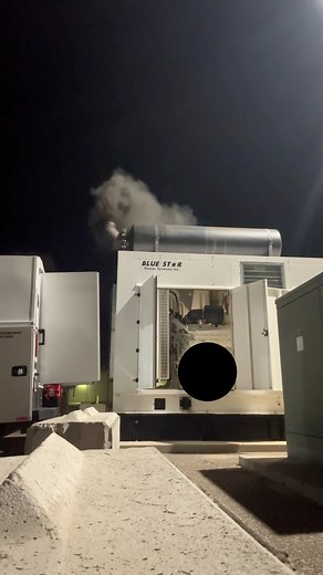 #Startup of a big ol blue star! #generator #engine #diesel #power | The Engine Guy