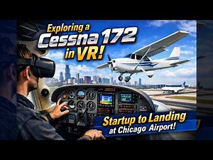 Exploring a Cessna 172 in VR | From Startup to Landing at Chicago Airport