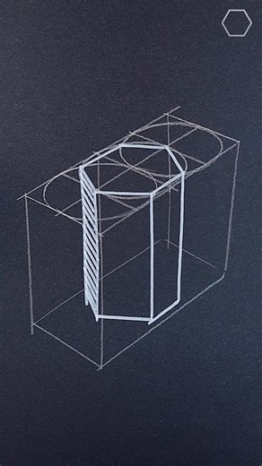 Jeongmo Han | [How to Draw a Perfect Hexagonal Prism ✍️] "Curious about how to draw a clean and precise hexagonal prism? Understanding how a hexagon is... | Instagram