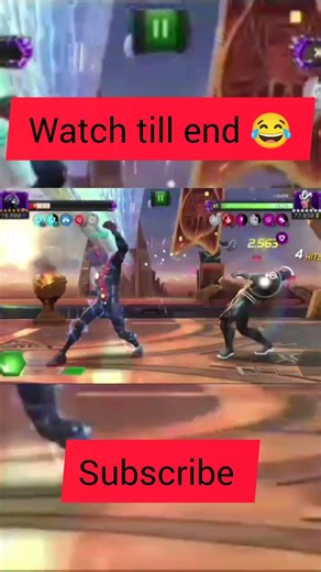 crazy fight watch till end 😂🔗‪@Seatinmanoflegends‬ ‪@MarvelKingSaitama‬ #mcoc