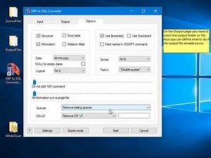 DBF to SQL Converter, video manual